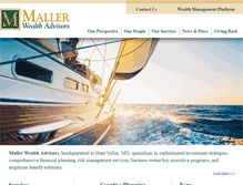 Tablet Screenshot of mallerwealthadvisors.com